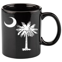 South Carolina State Flag Palmetto Tree Crescent Moon Sc 11oz C Handle Ceramic Mug