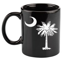 South Carolina State Flag Palmetto Tree Crescent Moon Sc 11oz C Handle Ceramic Mug