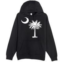 South Carolina State Flag Palmetto Tree Crescent Moon Sc Premium Pullover Hoodie