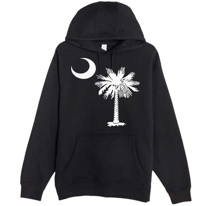 South Carolina State Flag Palmetto Tree Crescent Moon Sc Premium Pullover Hoodie