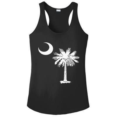 South Carolina State Flag Palmetto Tree Crescent Moon Sc Ladies PosiCharge Competitor Racerback Tank