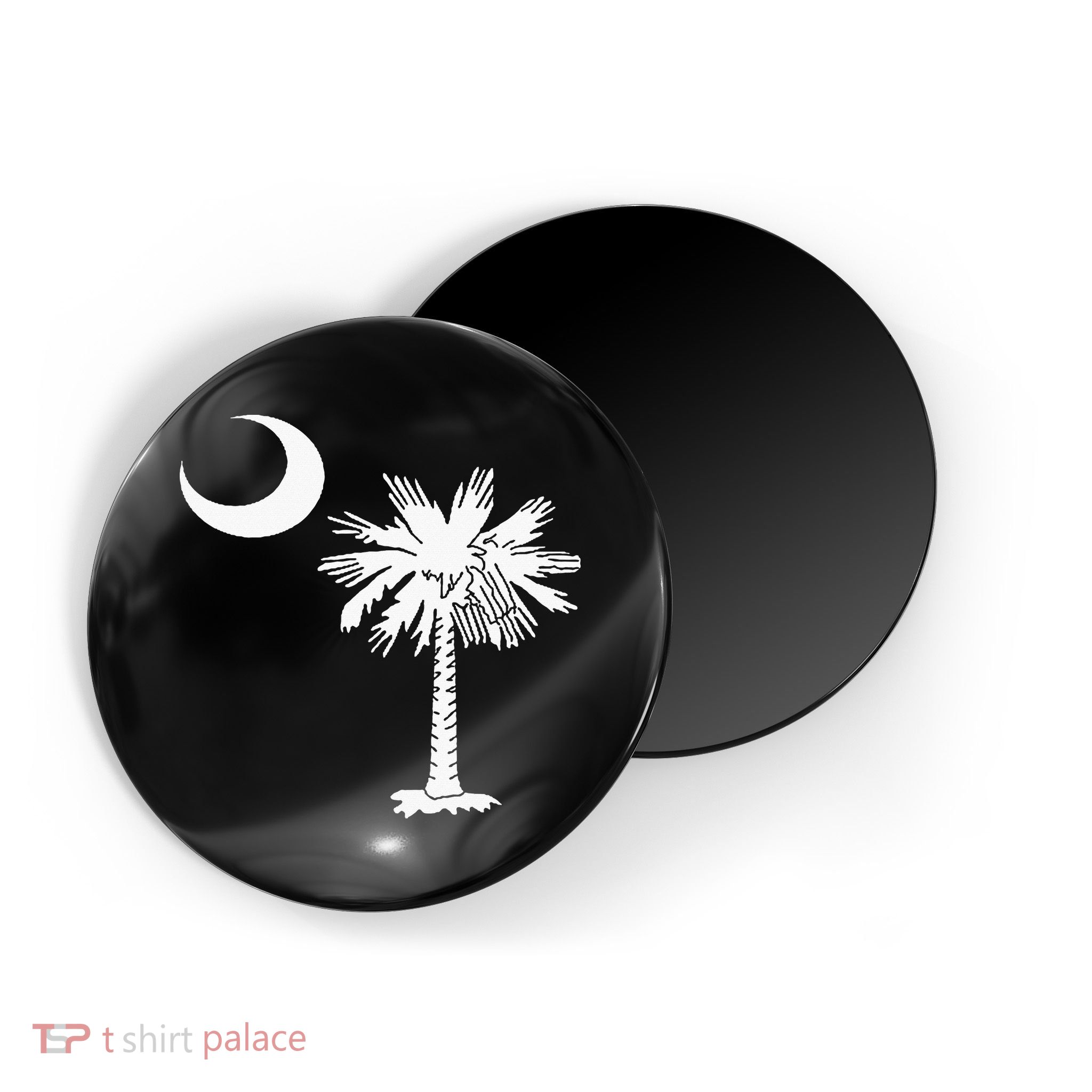 South Carolina State Flag Palmetto Tree Crescent Moon Sc Magnet
