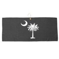 South Carolina State Flag Palmetto Tree Crescent Moon Sc Large Microfiber Waffle Golf Towel