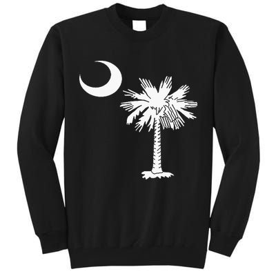 South Carolina State Flag Palmetto Tree Crescent Moon Sc Tall Sweatshirt
