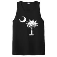 South Carolina State Flag Palmetto Tree Crescent Moon Sc PosiCharge Competitor Tank