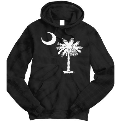 South Carolina State Flag Palmetto Tree Crescent Moon Sc Tie Dye Hoodie
