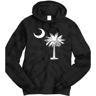 South Carolina State Flag Palmetto Tree Crescent Moon Sc Tie Dye Hoodie