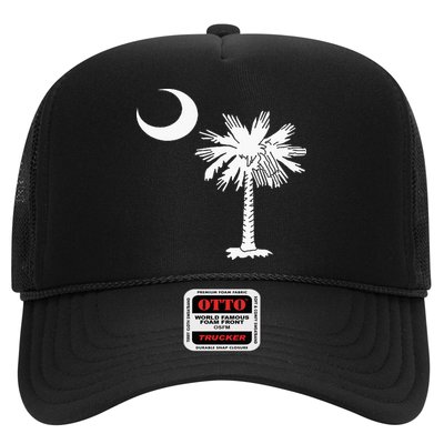 South Carolina State Flag Palmetto Tree Crescent Moon Sc Trucker Hat