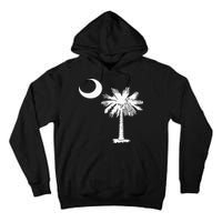 South Carolina State Flag Palmetto Tree Crescent Moon Sc Tall Hoodie