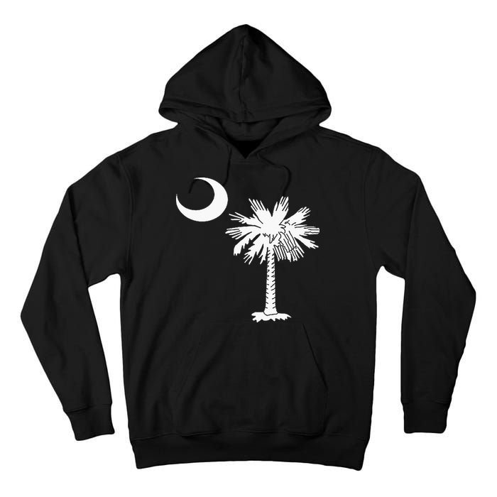 South Carolina State Flag Palmetto Tree Crescent Moon Sc Tall Hoodie