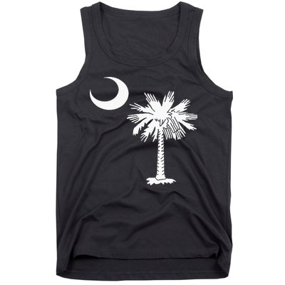 South Carolina State Flag Palmetto Tree Crescent Moon Sc Tank Top