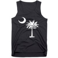 South Carolina State Flag Palmetto Tree Crescent Moon Sc Tank Top