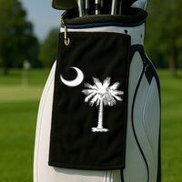 South Carolina State Flag Palmetto Tree Crescent Moon Sc Golf Towel