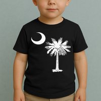 South Carolina State Flag Palmetto Tree Crescent Moon Sc Toddler T-Shirt