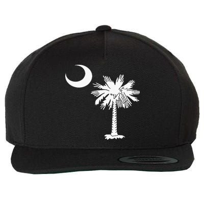 South Carolina State Flag Palmetto Tree Crescent Moon Sc Wool Snapback Cap