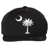 South Carolina State Flag Palmetto Tree Crescent Moon Sc Wool Snapback Cap