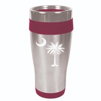 South Carolina State Flag Palmetto Tree Crescent Moon Sc 16oz Travel Tumbler