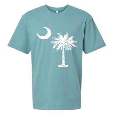 South Carolina State Flag Palmetto Tree Crescent Moon Sc Sueded Cloud Jersey T-Shirt