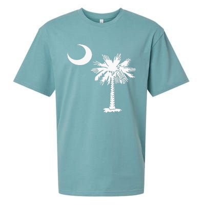 South Carolina State Flag Palmetto Tree Crescent Moon Sc Sueded Cloud Jersey T-Shirt