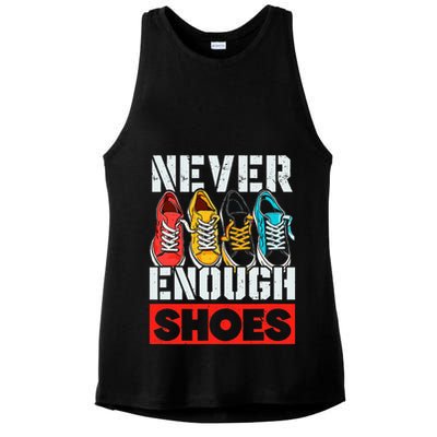 Shoe Collector Shoemaker Sneaker Addict Sneakerhead Ladies PosiCharge Tri-Blend Wicking Tank