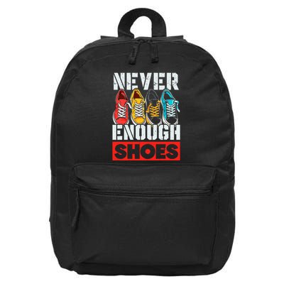 Shoe Collector Shoemaker Sneaker Addict Sneakerhead 16 in Basic Backpack