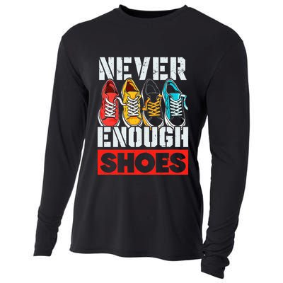 Shoe Collector Shoemaker Sneaker Addict Sneakerhead Cooling Performance Long Sleeve Crew