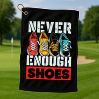 Shoe Collector Shoemaker Sneaker Addict Sneakerhead Golf Towel