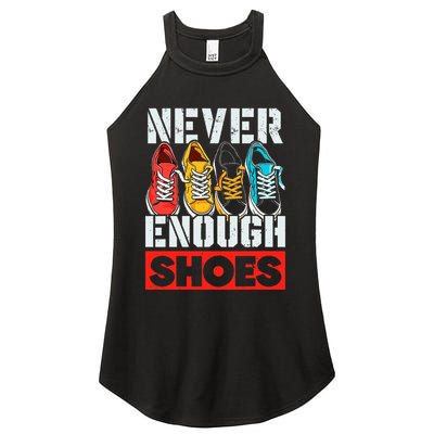 Shoe Collector Shoemaker Sneaker Addict Sneakerhead Women's Perfect Tri Rocker Tank