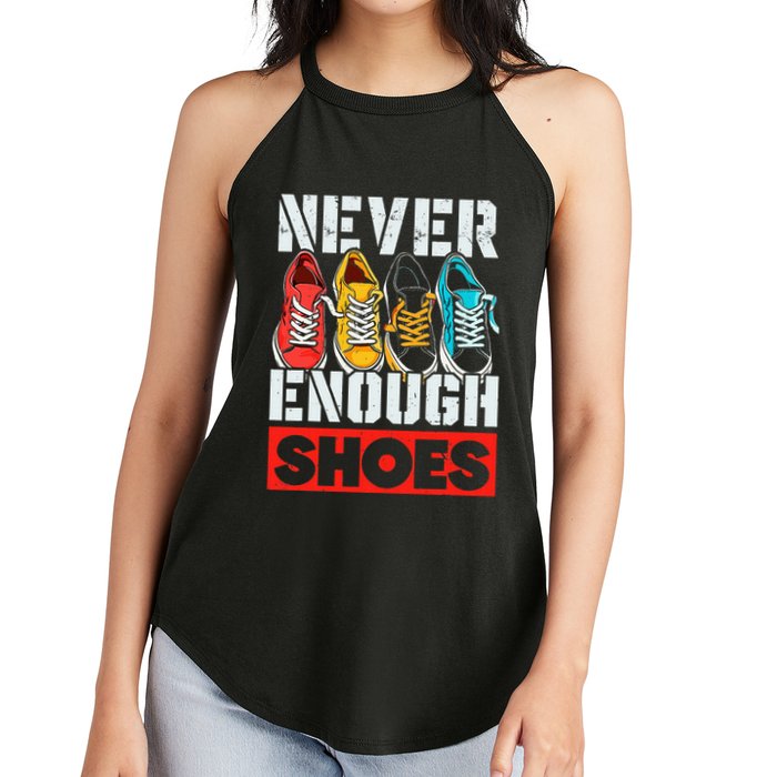 Shoe Collector Shoemaker Sneaker Addict Sneakerhead Women's Perfect Tri Rocker Tank