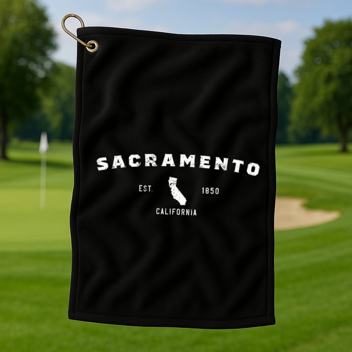 Sacramento California Golf Towel
