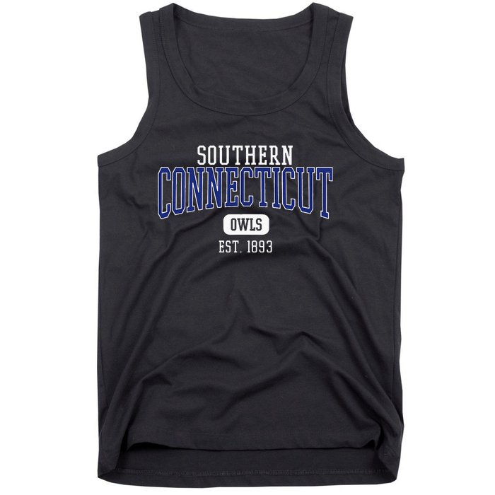 S.O.U.T.H.E.R.N Connecticut State Owls Est. Date Tank Top