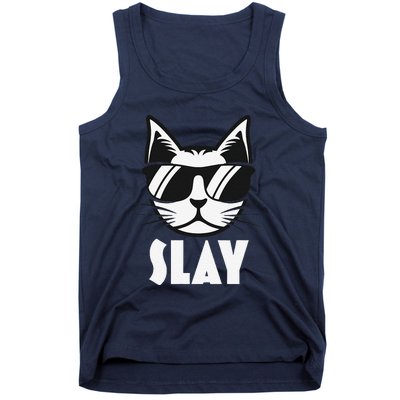 Slay Cat Slay Cat Slay Tank Top