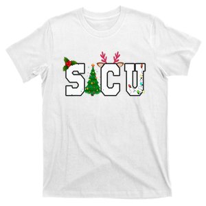 SICU Christmas Surgical Intensive Care Unit Nurse Xmas Team T-Shirt