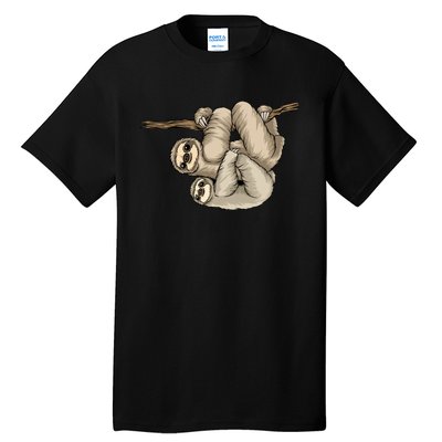 Sloth Couple Tall T-Shirt