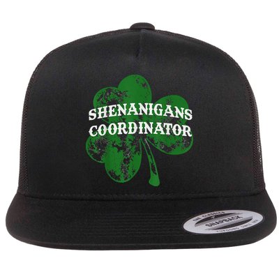 Shenanigans Coordinator Shenanigator St Patricks Day Cheeky Flat Bill Trucker Hat