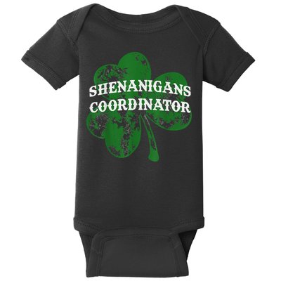 Shenanigans Coordinator Shenanigator St Patricks Day Cheeky Baby Bodysuit