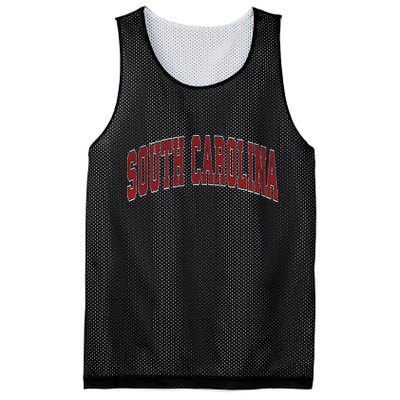 South Carolina Sc Vintage Athletic Sports Design Red Style Mesh Reversible Basketball Jersey Tank