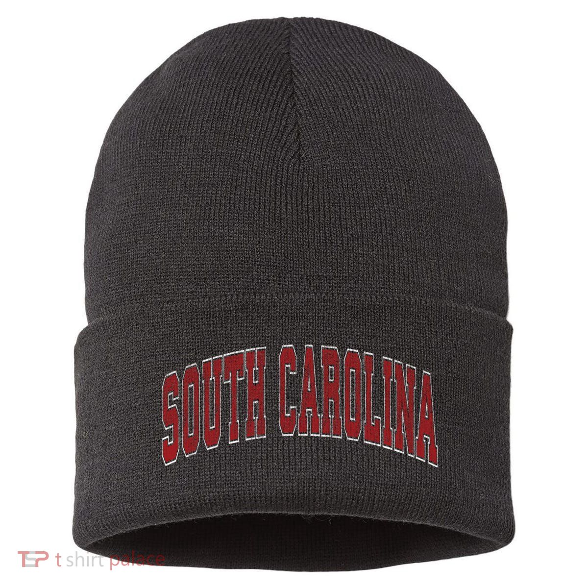 South Carolina Sc Vintage Athletic Sports Design Red Style Sustainable Knit Beanie