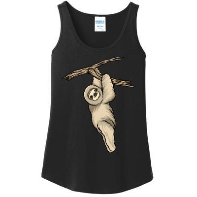 Sloth Couple Ladies Essential Tank