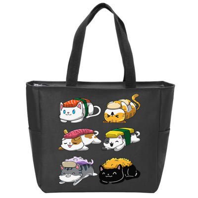 Sushi Cats Sushi Lover Cat Lover Kawaii Anime Neko  Zip Tote Bag