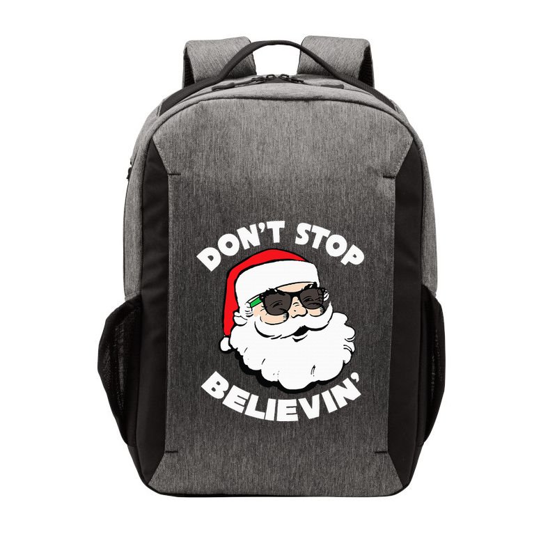 Santa Claus Sunglasses Funny DonT Stop Believing Santa Vector Backpack