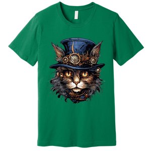 Steampunk Cat Premium T-Shirt