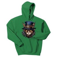 Steampunk Cat Kids Hoodie