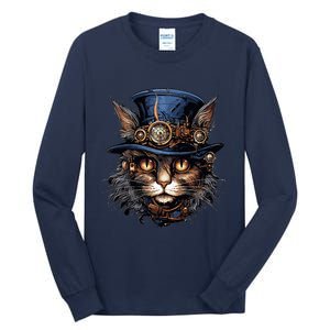 Steampunk Cat Tall Long Sleeve T-Shirt