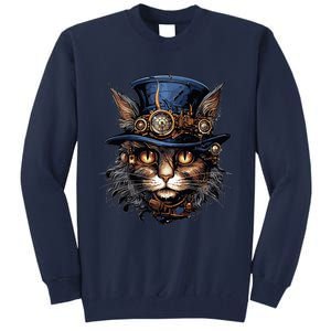 Steampunk Cat Tall Sweatshirt