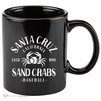 Santa Cruz Sand Crabs California Baseball 11oz C Handle Ceramic Mug