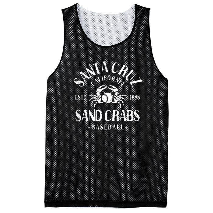 Santa Cruz Sand Crabs California Baseball Mesh Reversible Basketball Jersey Tank