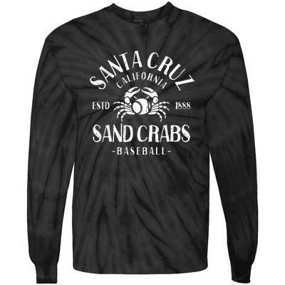 Santa Cruz Sand Crabs California Baseball Tie-Dye Long Sleeve Shirt