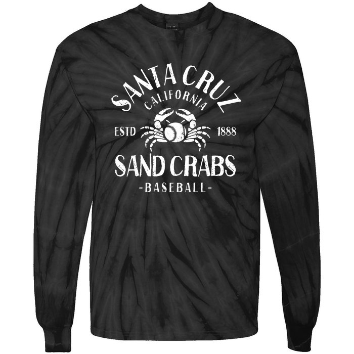 Santa Cruz Sand Crabs California Baseball Tie-Dye Long Sleeve Shirt