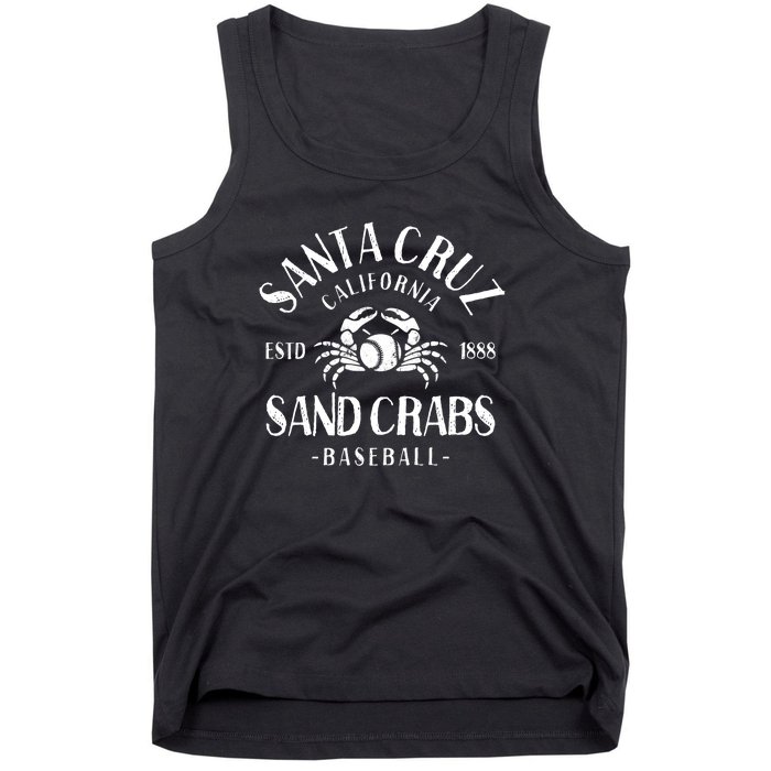 Santa Cruz Sand Crabs California Baseball Tank Top